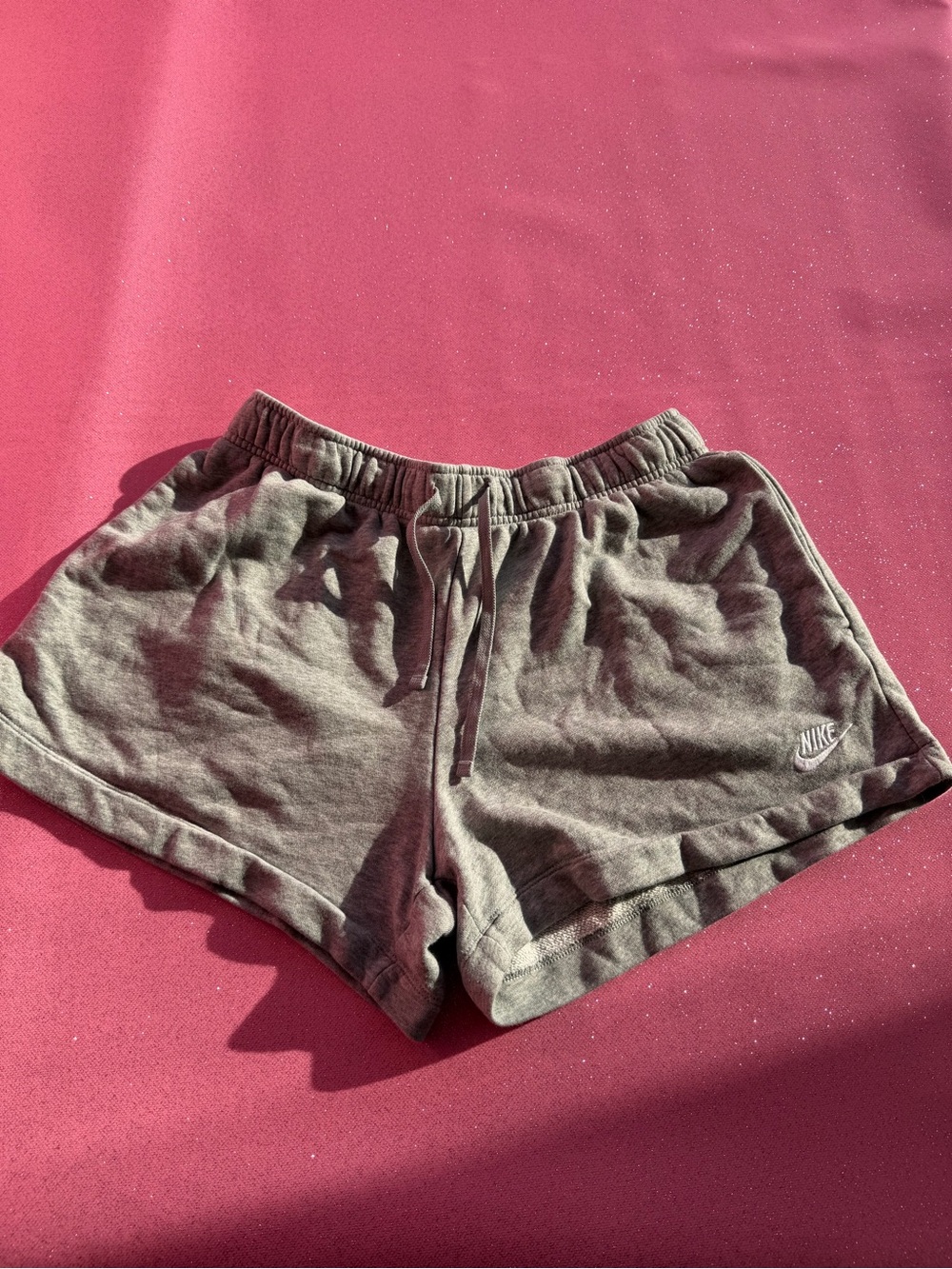Nike Women’s Gray Cotton Athletic Shorts
